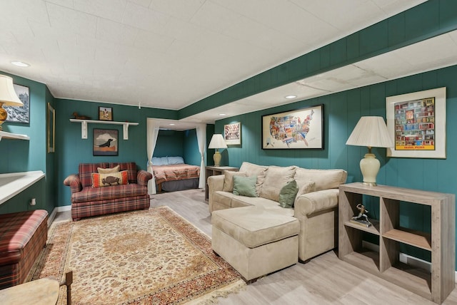 bedroom featuring hardwood / wood-style flooring