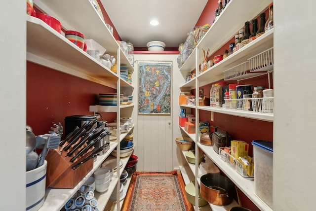 view of pantry