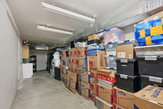 view of storage area