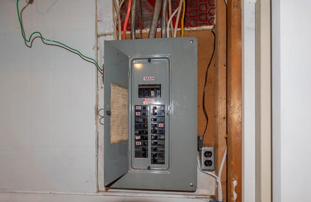 utility room with electric panel