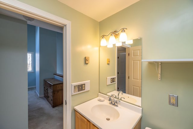 bathroom featuring vanity