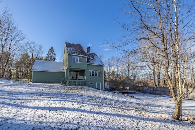 view of front of home