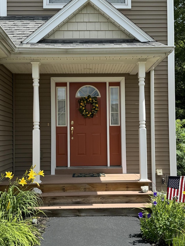 view of exterior entry