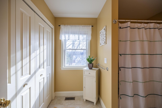 bathroom featuring tile patterned floors