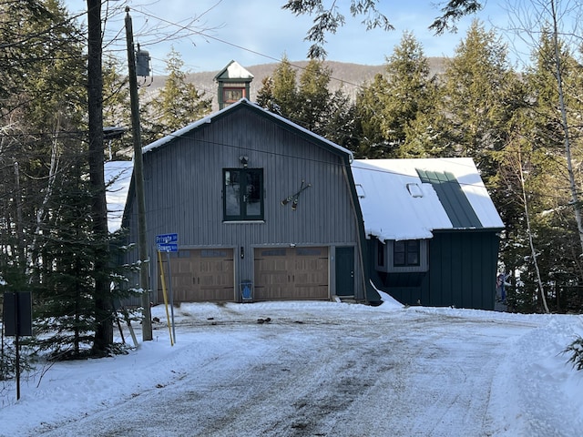 view of snow covered structure