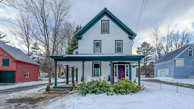 20 N High St, Bridgton, ME 04009 - view of front of home featuring a porch