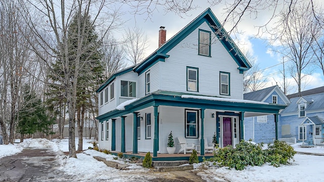 20 N High St, Bridgton, ME 04009 - view of front facade featuring covered porch
