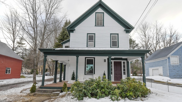 20 N High St, Bridgton, ME 04009 - view of front property with covered porch