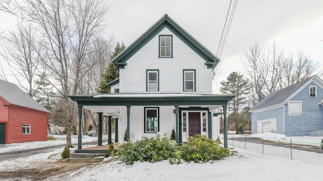 view of front of house with a porch