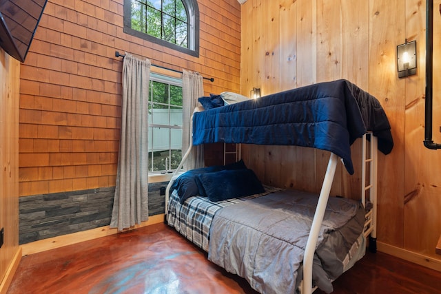 18 Severin Way, Limerick, ME 04048 - bedroom featuring wooden walls and multiple windows