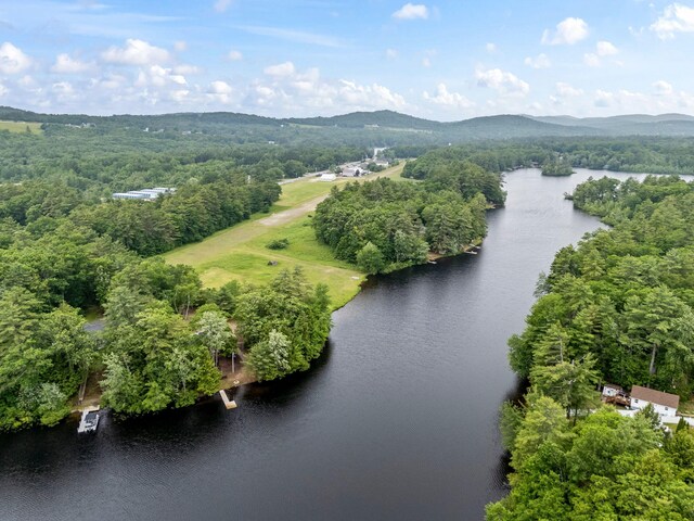 18 Severin Way, Limerick, ME 04048 - drone / aerial view of a water and mountain view and a forest