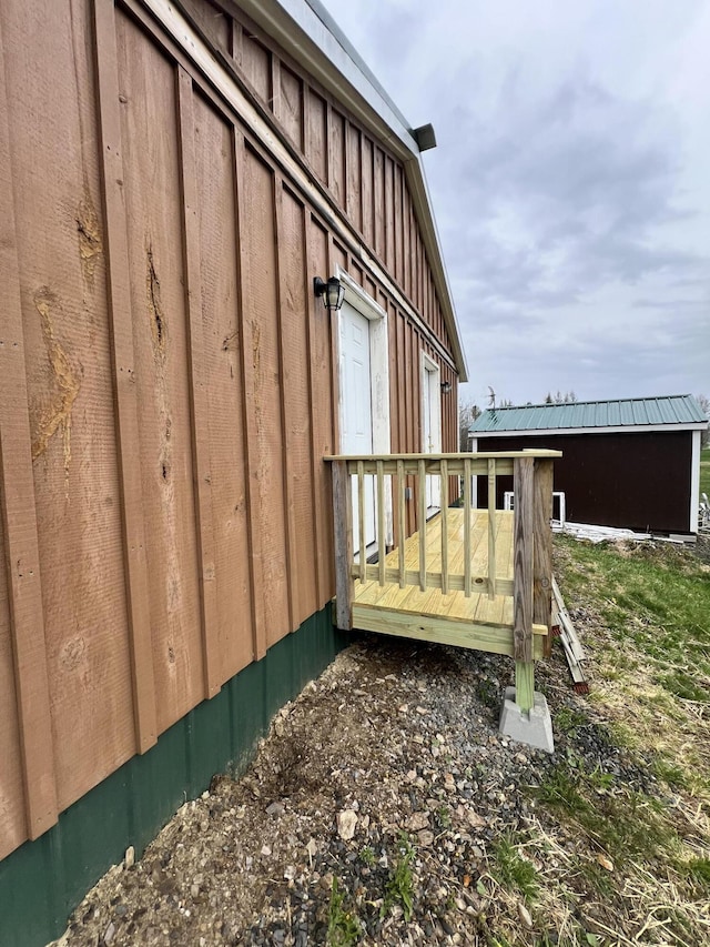 exterior space with a wooden deck