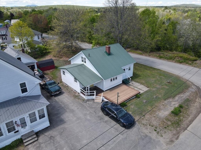 90 E Ter, Millinocket, ME 04462 - aerial view of property and surrounding area featuring a forest