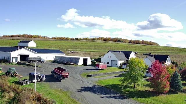 drone / aerial view featuring a rural view