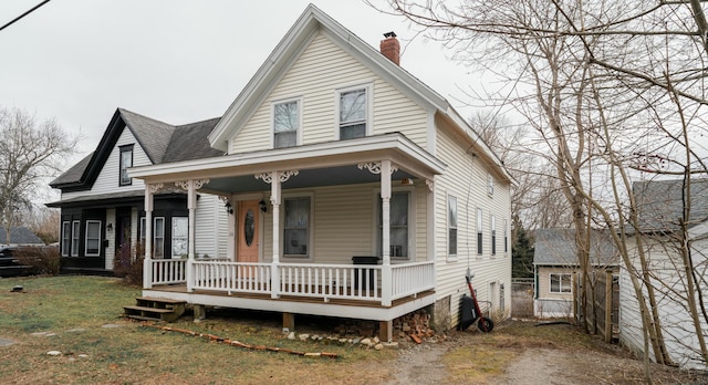 view of front facade with a porch