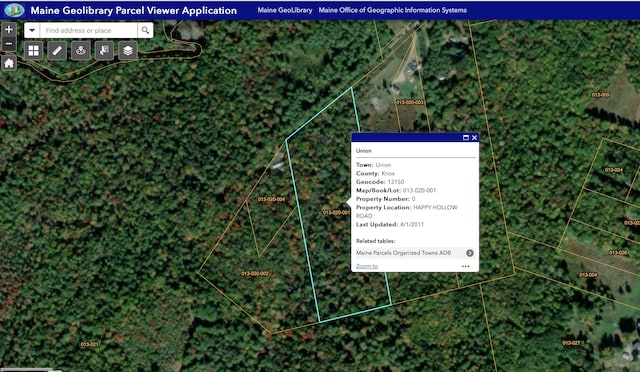 001 Happy Hollow Rd, Union ME, 04862 land for sale