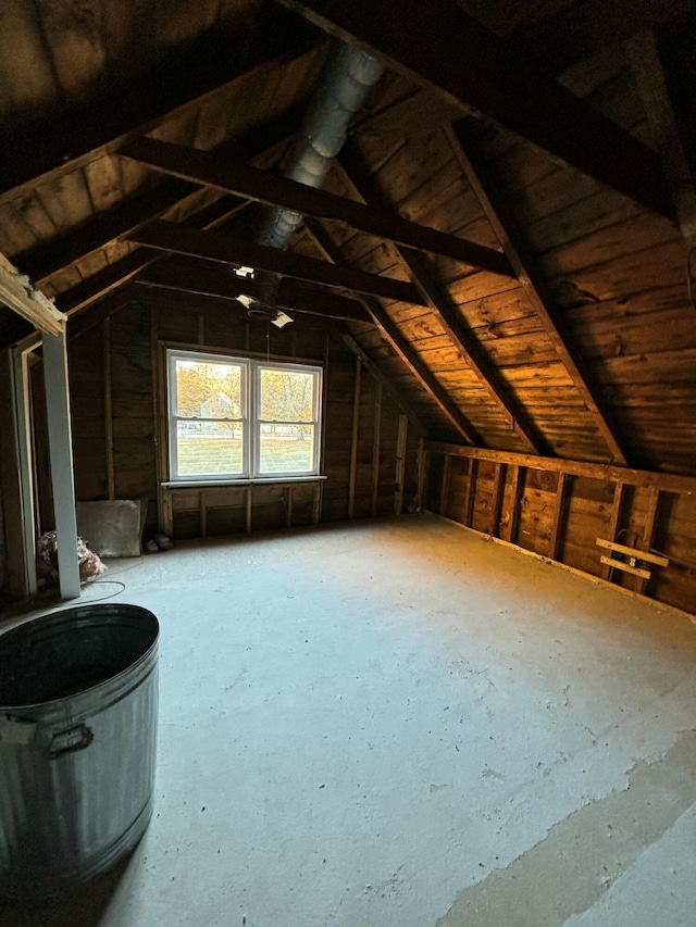 view of attic