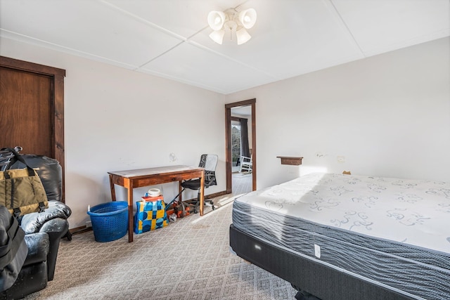 bedroom featuring carpet flooring