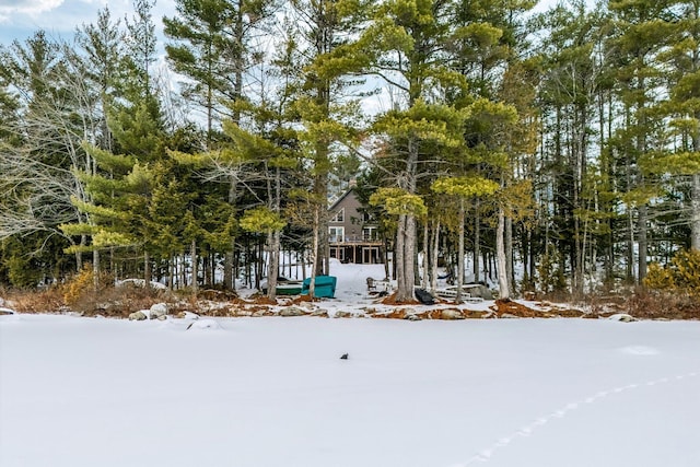 view of snowy landscape