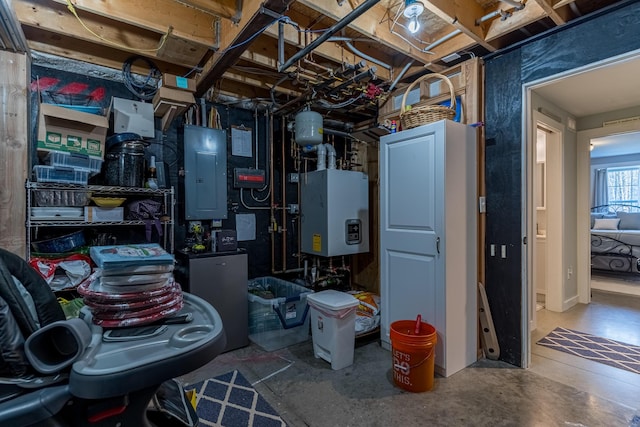 utility room with electric panel