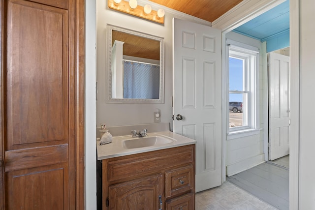 bathroom featuring vanity