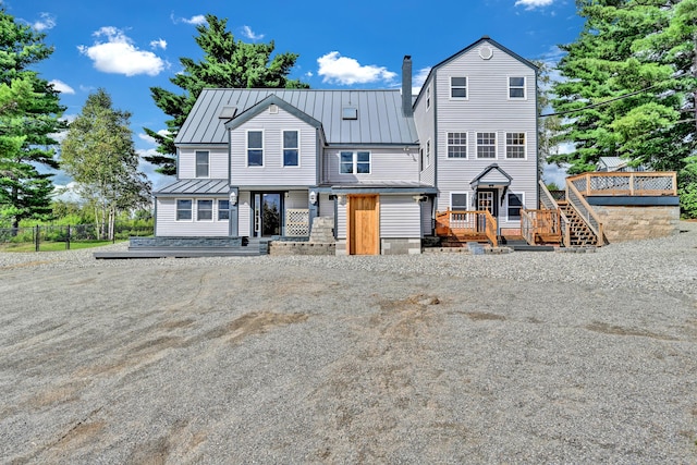 view of rear view of property