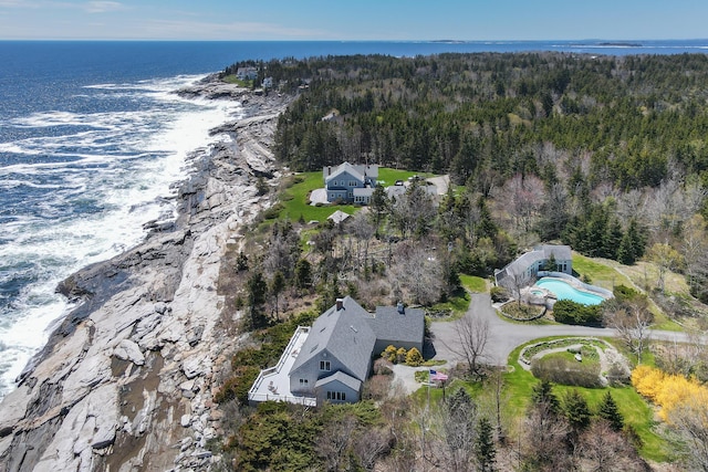 95 Pumpkin Cove Rd, Bristol, ME 04554 - aerial view with a water view