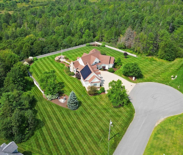 drone / aerial view featuring a rural view