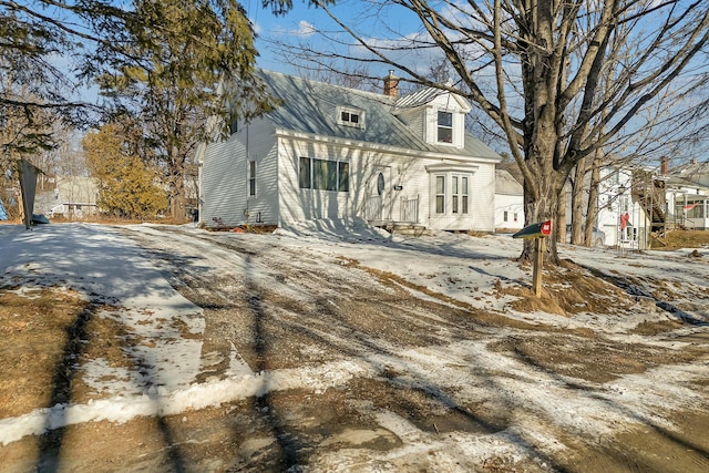 view of cape cod-style house