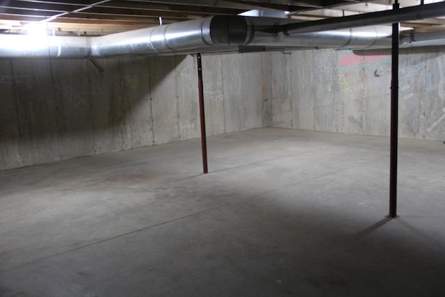 view of basement