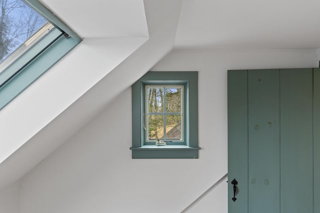 35 Cushman Rd, Nobleboro, ME 04555 - additional living space featuring lofted ceiling with skylight