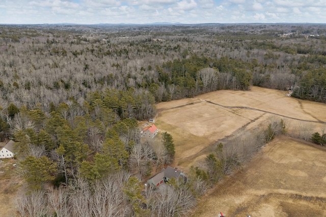 35 Cushman Rd, Nobleboro, ME 04555 - bird's eye view with a wooded view
