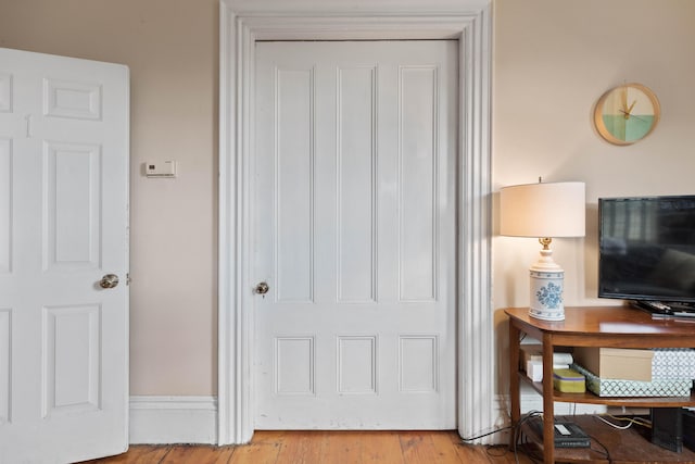 interior space featuring light hardwood / wood-style flooring