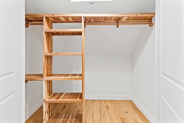 interior space with hardwood / wood-style floors