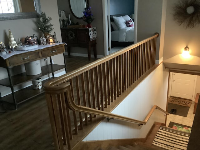 interior space featuring dark hardwood / wood-style floors