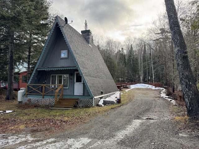 view of front of home