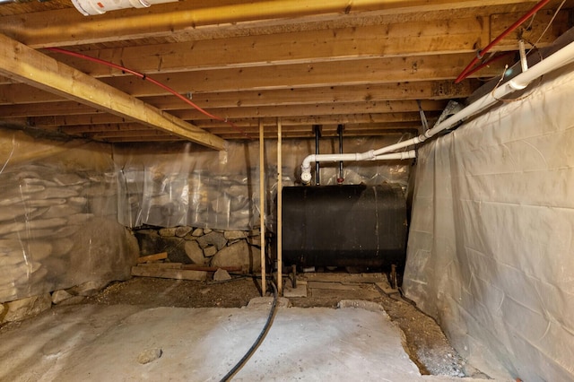 view of basement