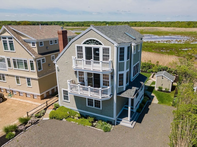 birds eye view of property