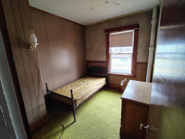 unfurnished bedroom featuring carpet flooring