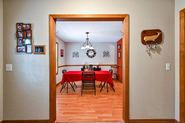 dining space featuring hardwood / wood-style floors