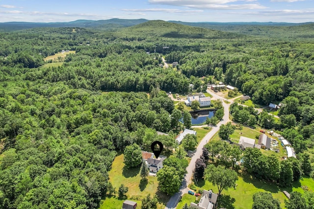 bird's eye view featuring a mountain view