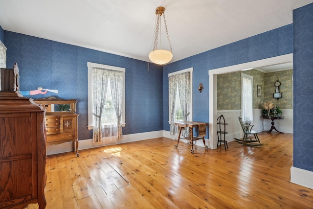 dining room featuring hardwood / wood-style flooring