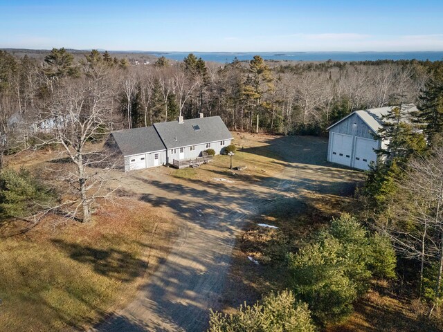 2700 Bristol Rd, Bristol, ME 04554 - view of subject property featuring a heavily wooded area