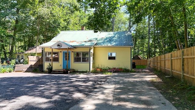 view of bungalow-style house