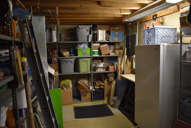 view of storage room