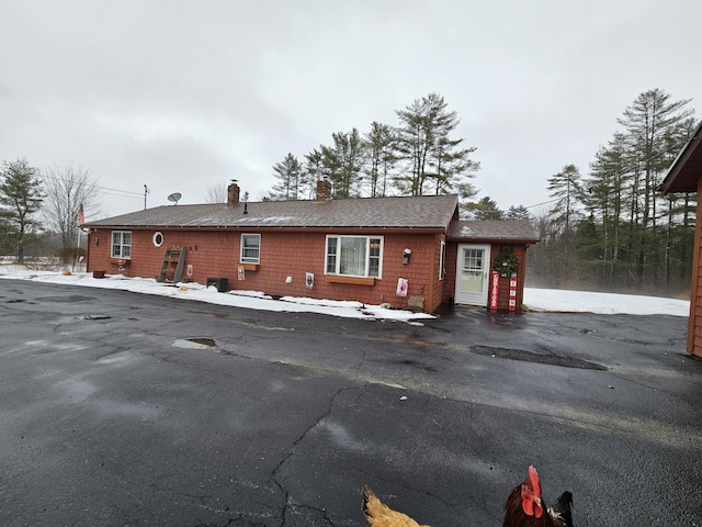 view of rear view of property