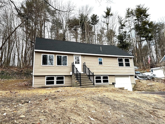 view of split foyer home