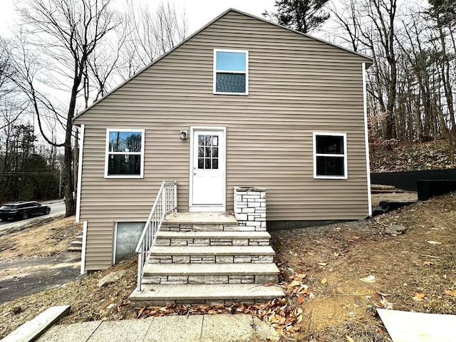 view of rear view of property