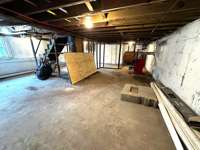 view of basement