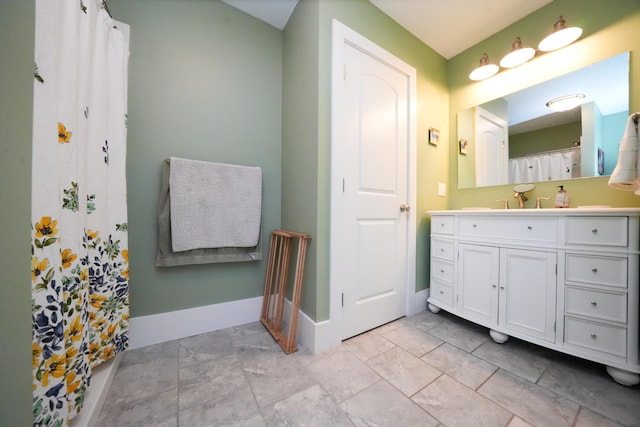 bathroom with vanity